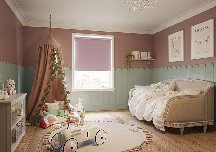 Trinity (Blackout), Soft Pink - Roller Blind - Image 7